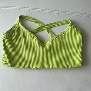 Year of ours neon green bra - small